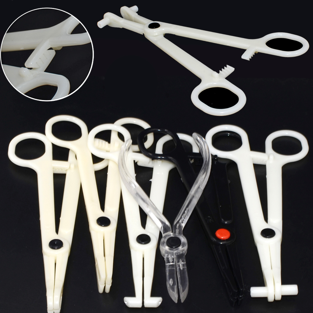 Body Jewelry Ring Opening Pliers - 1PC Acrylic Piercing Clamp Ear Lip