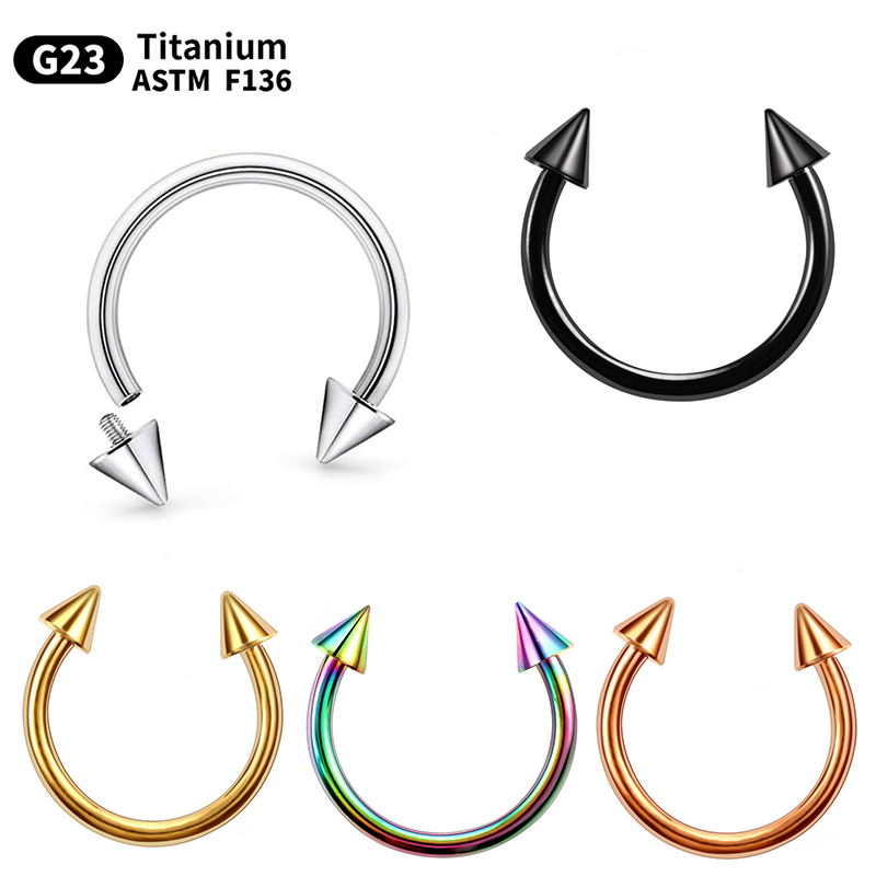 Zoor Body Jewelry - 1PC G23 Titanium Circular Piercing Nose