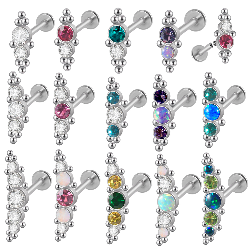 Zoor Body Jewelry - 1PC 316L Surgical Steel 16G Cz