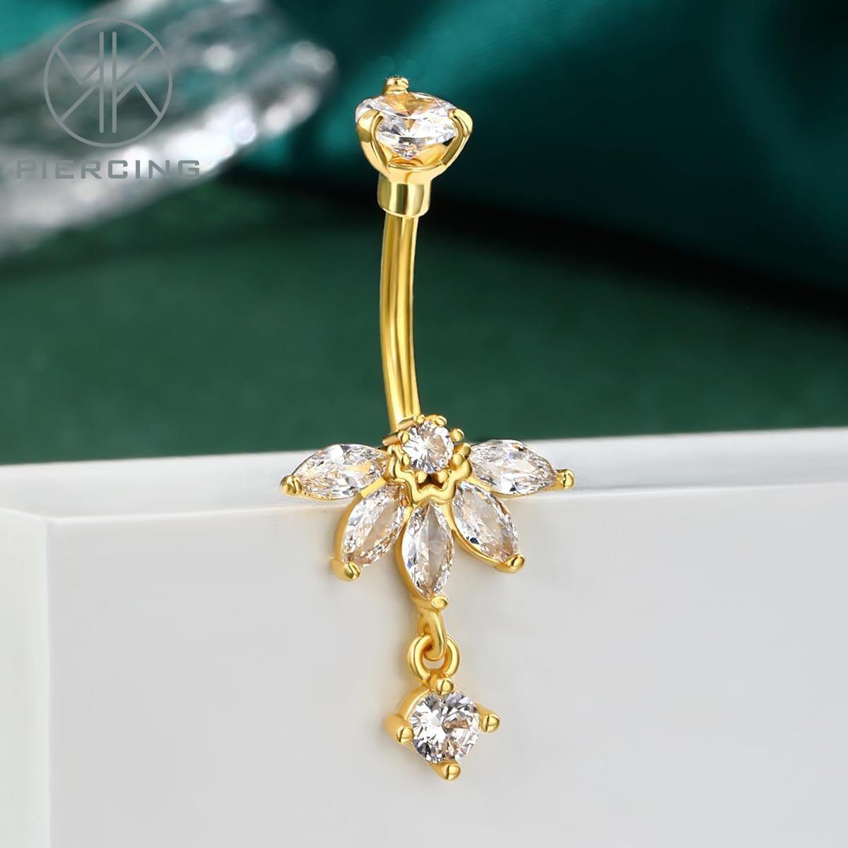 Lotus-design CZ Belly Button R – Belly Bar Titanium recenzja i cena