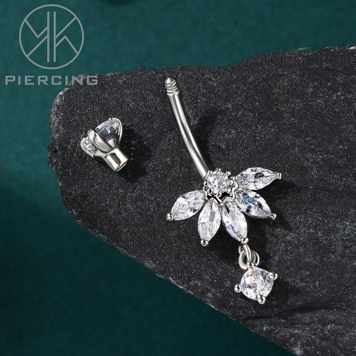 Lotus-design CZ Belly Button R – Belly Bar Titanium recenzja i cena