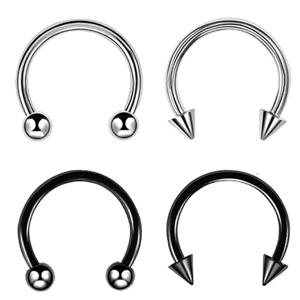 Punk C Shape Steel Nose Ring H – Zoor Body Jewelry recenzja i cena