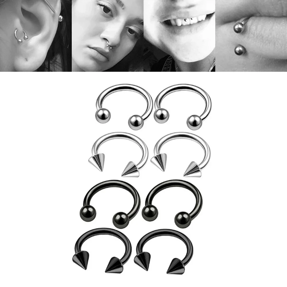 Punk C Shape Steel Nose Ring H – Zoor Body Jewelry recenzja i cena