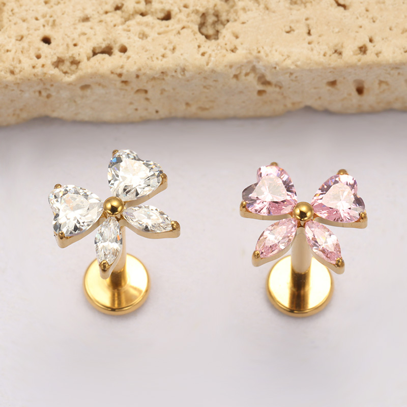 ASTM F136 TItanium Heart CZ Bo – Zoor Body Jewelry recenzja i cena