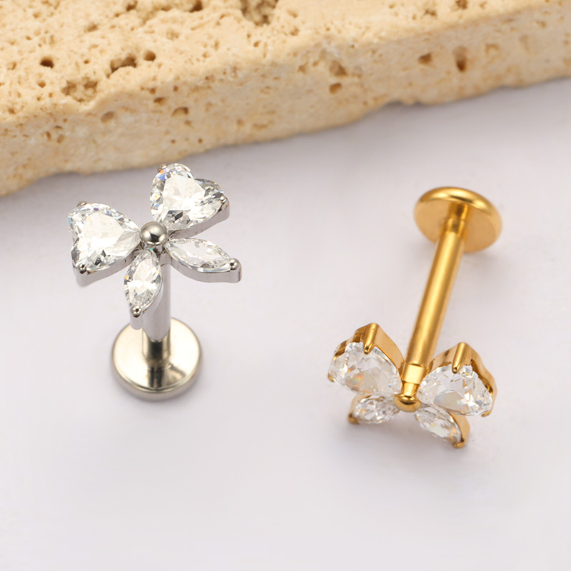 ASTM F136 TItanium Heart CZ Bo – Zoor Body Jewelry recenzja i cena