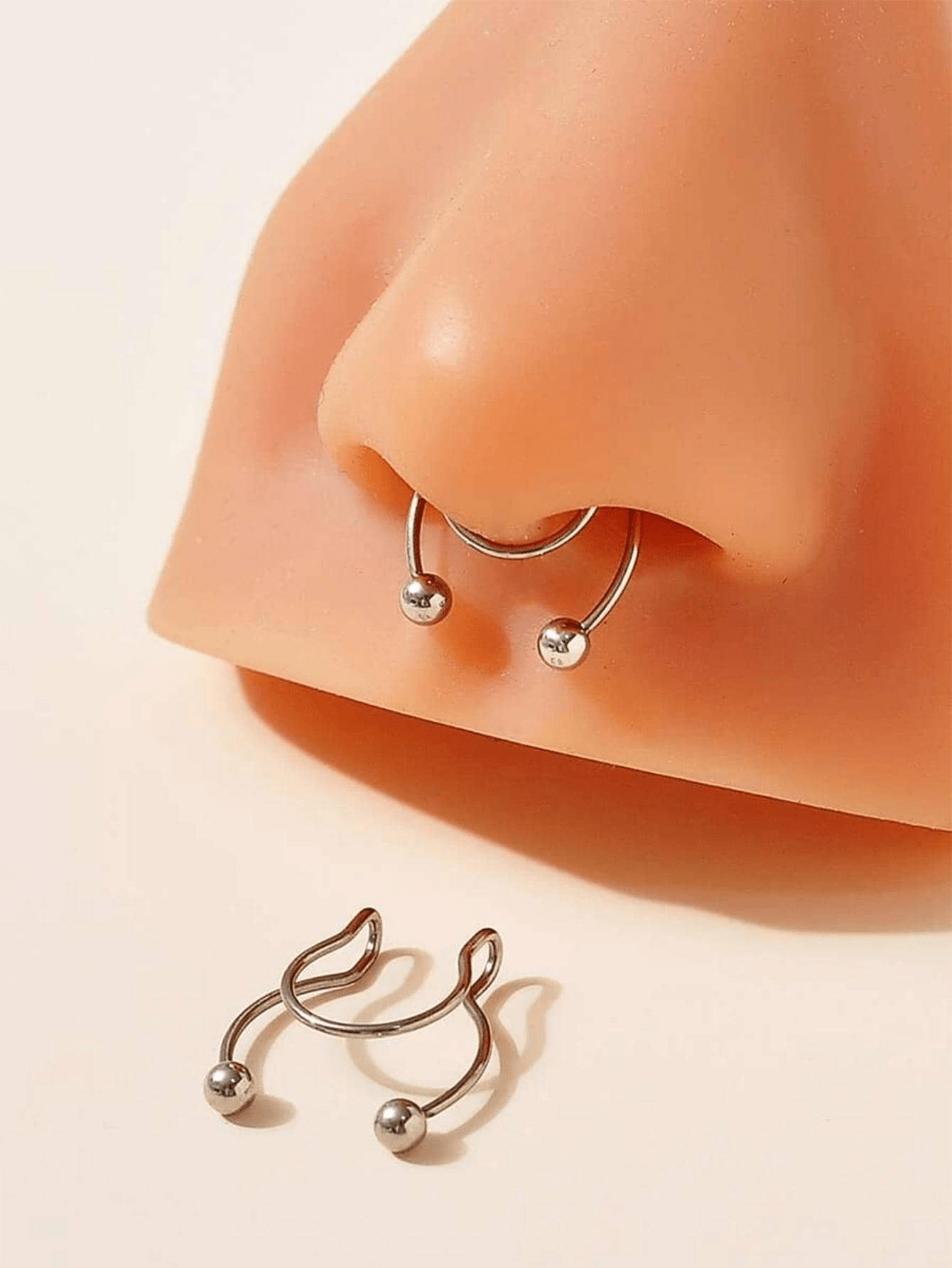 2pcs Stainless Steel Clip-On S – Body Jewelry Septum recenzja i cena