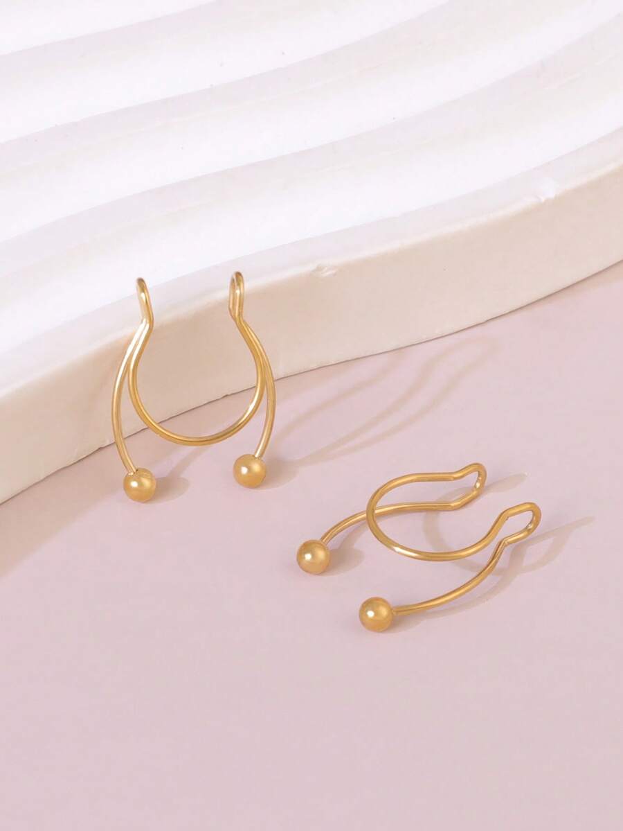2pcs Stainless Steel Clip-On S – Body Jewelry Septum recenzja i cena