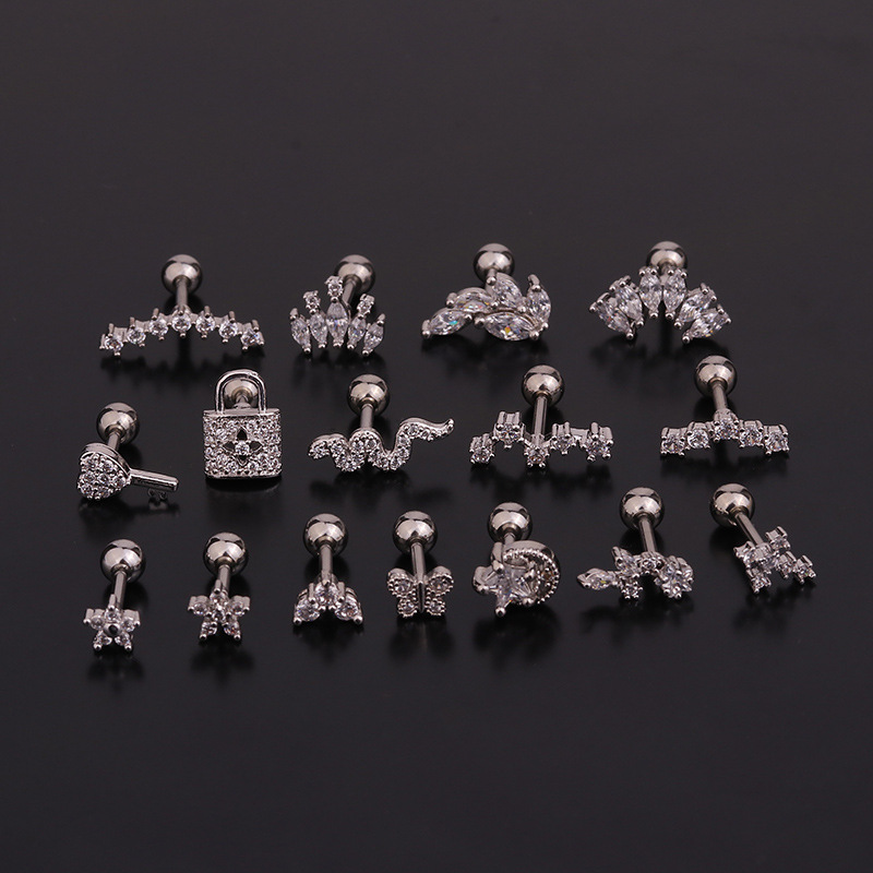 16G Stainless Steel Floral/Sna – Body Jewelry Hypoallergenic recenzja i cena