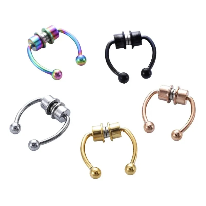 1/2/3Pcs Fake Magnetic Nose Ri – Body Jewelry Septum recenzja i cena