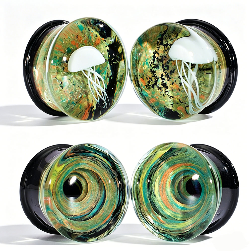 Pair Quality Glass Vortex Ear  – Body Jewelry Quality recenzja i cena