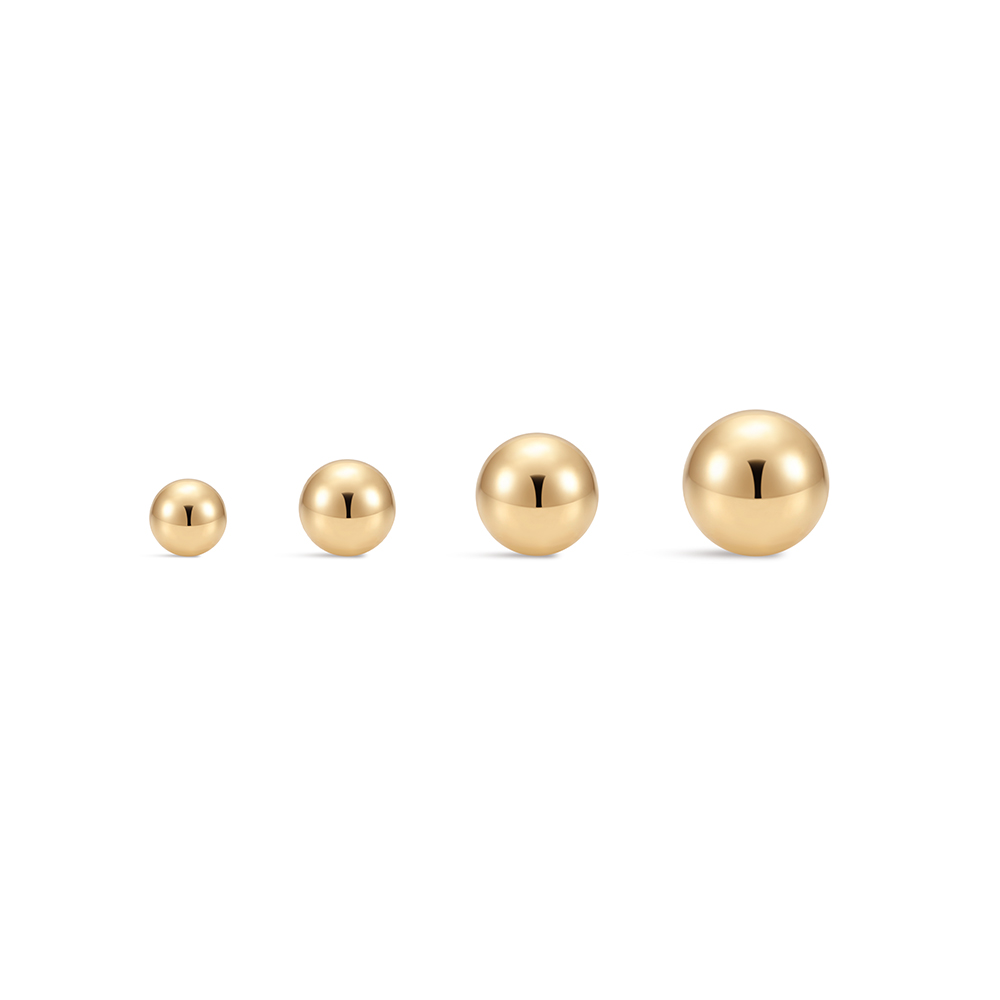Aide 14K Solid Gold Smooth Bal – Body Jewelry Hypoallergenic recenzja i cena