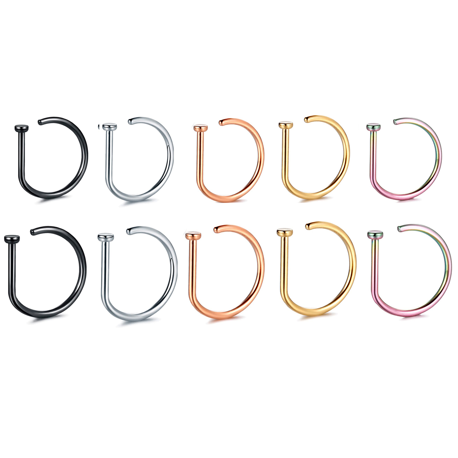 Non Piercing Fake Hoop Rings C – Body Jewelry Septum recenzja i cena