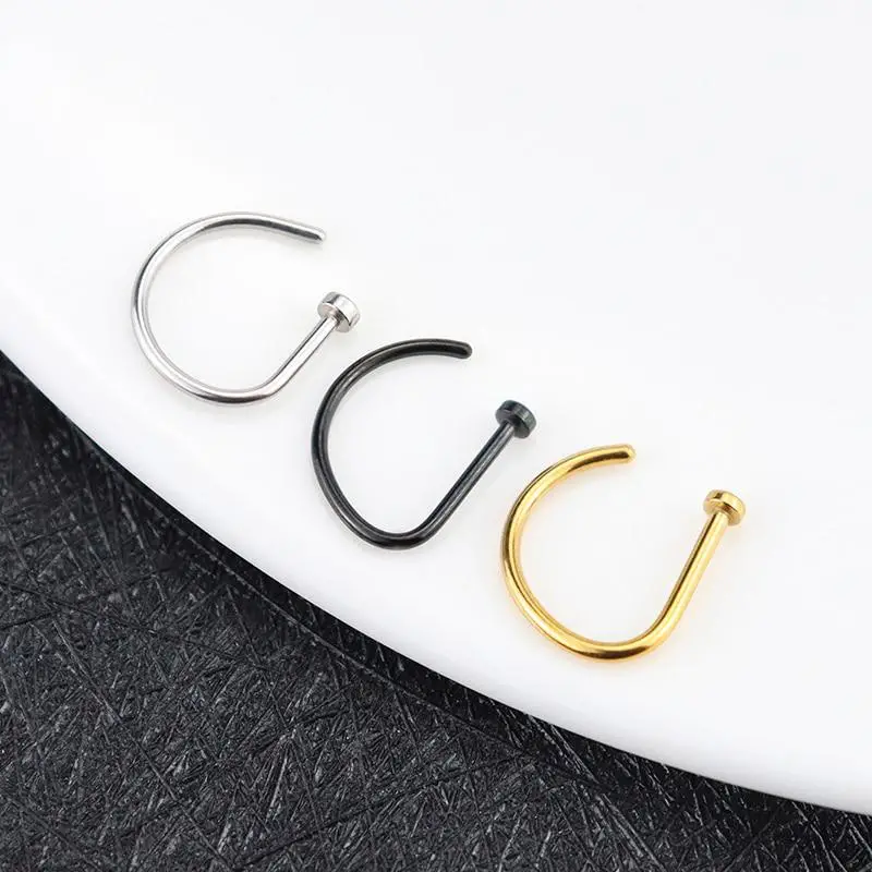 Non Piercing Fake Hoop Rings C – Body Jewelry Septum recenzja i cena