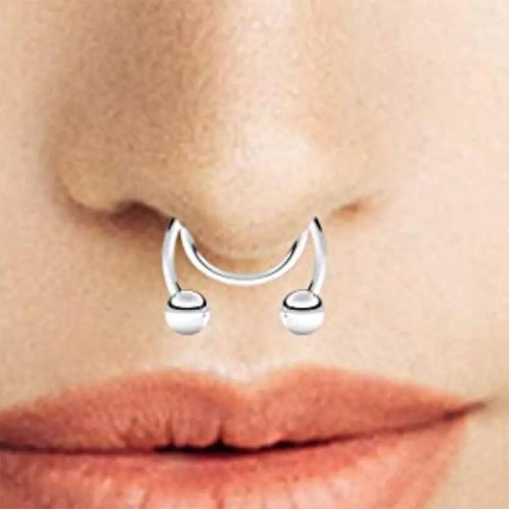 2pcs Stainless Steel Fake Sept – Body Jewelry Septum recenzja i cena