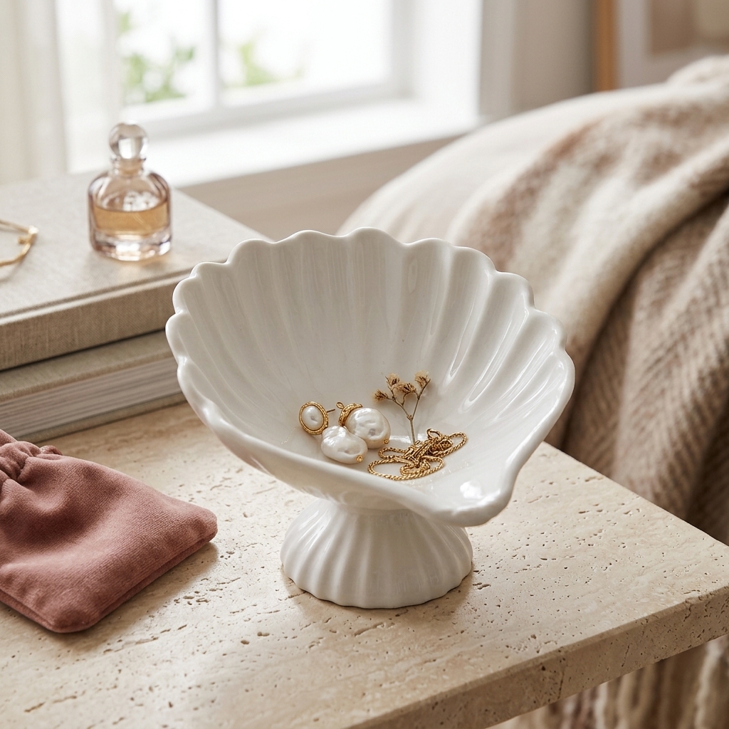 Seashell Jewelry Dish Trinket  – Body Jewelry Beach recenzja i cena