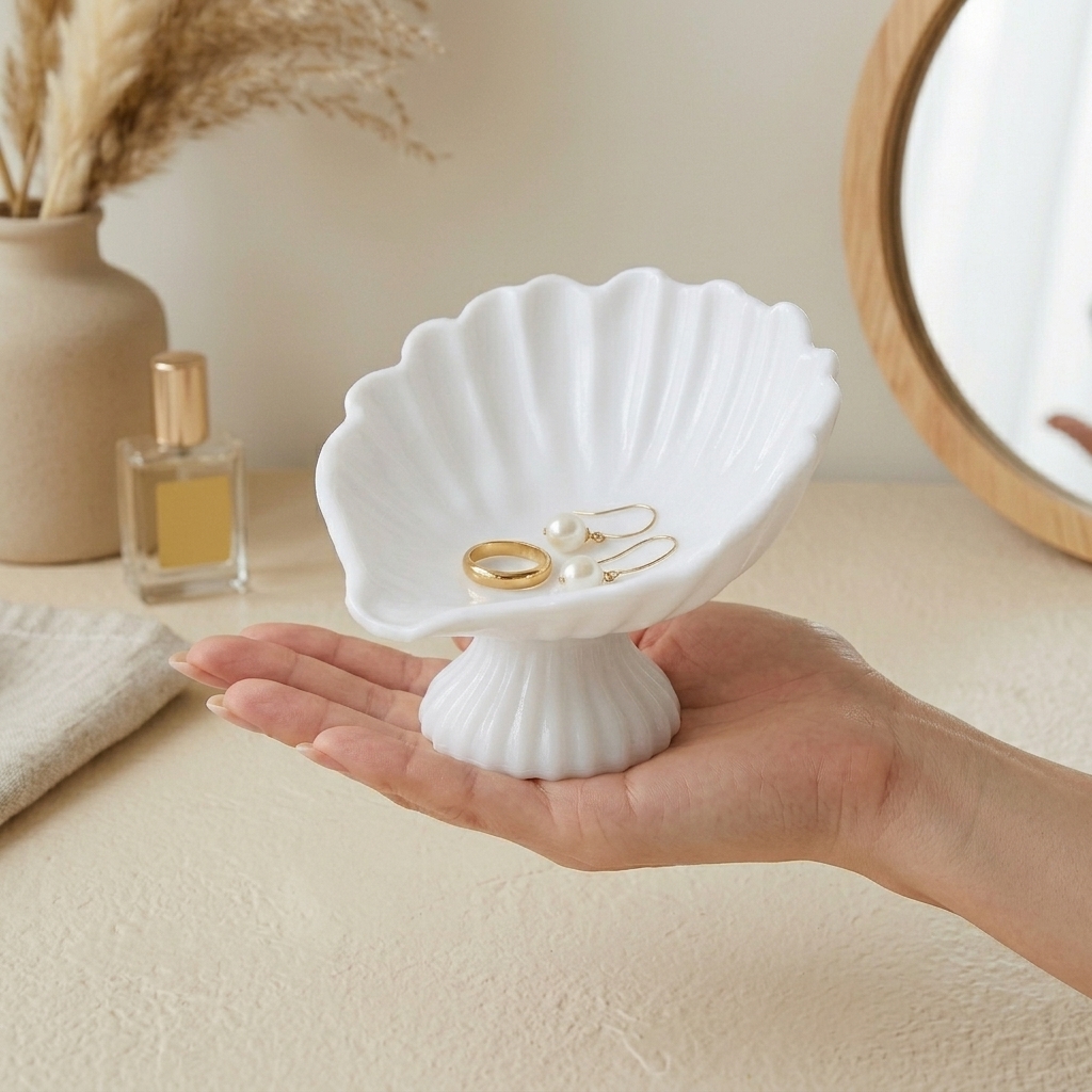 Seashell Jewelry Dish Trinket  – Body Jewelry Beach recenzja i cena