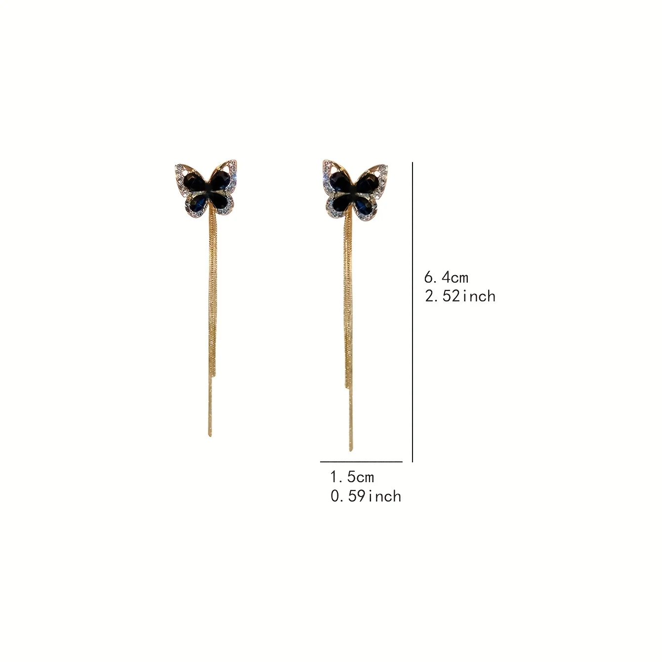 [NEW] A 2pcs, black butterfly  – Body Jewelry Quality recenzja i cena