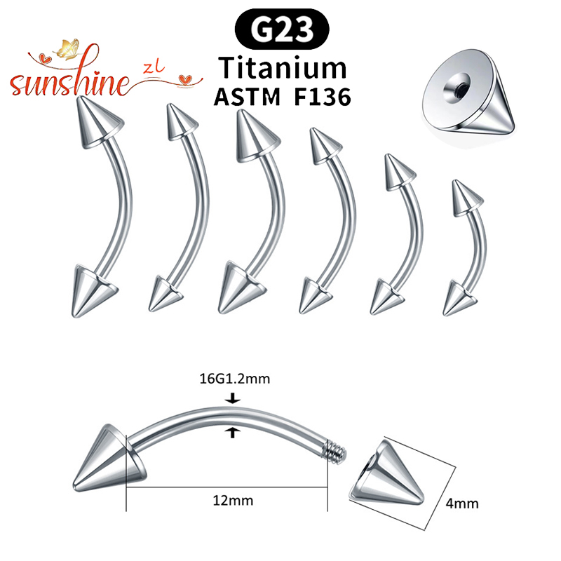 1PC G23 Titanium Spike Curved  – Zoor Body Jewelry recenzja i cena