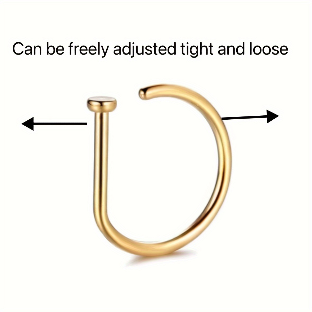 Fake Nose Ring Hoop Lip Labret – Body Jewelry Septum recenzja i cena