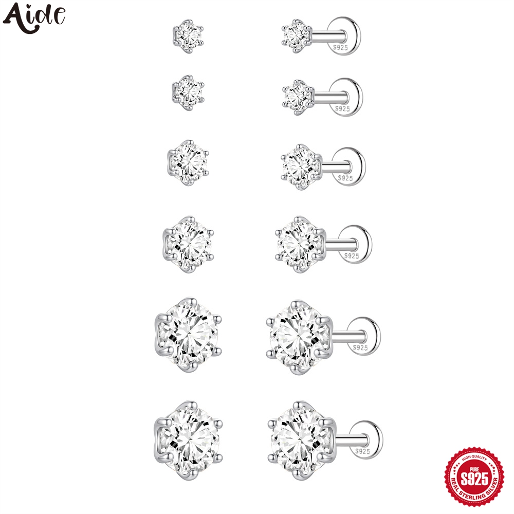 Aide S925 Sterling Silver 6 Si – Body Jewelry Flat Back recenzja i cena