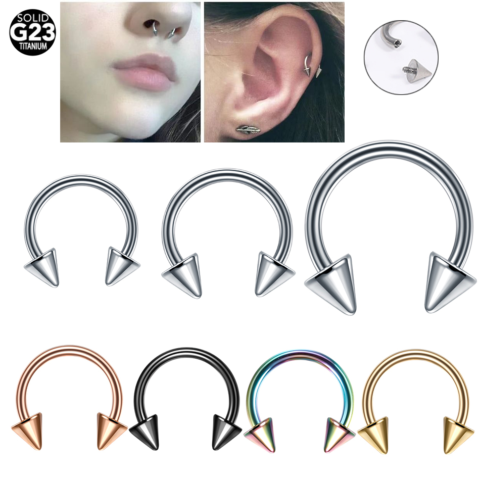 1PC Titanium 16G Septum Horses – Zoor Body Jewelry recenzja i cena