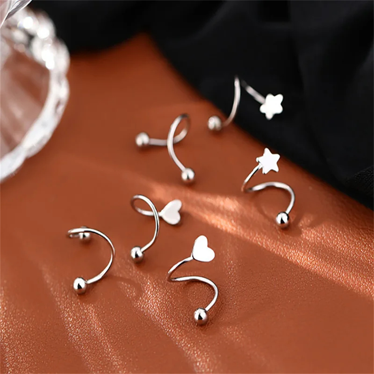 2pcs Stainless Steel Twist Lov – Body Jewelry Hypoallergenic recenzja i cena