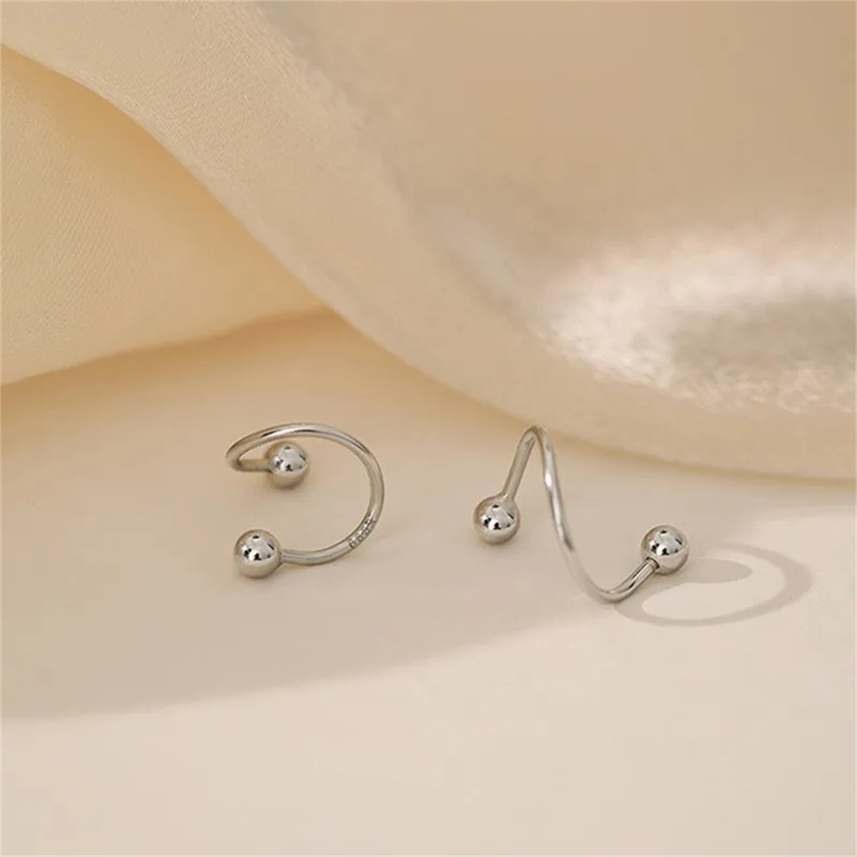 2pcs Stainless Steel Twist Lov – Body Jewelry Hypoallergenic recenzja i cena