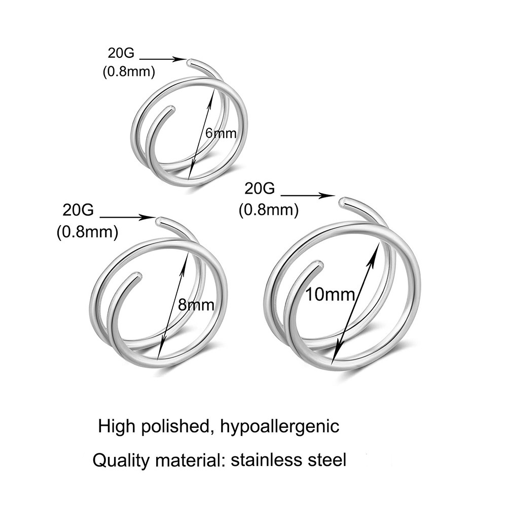 1PC Stainless Steel 316 Double – Body Jewelry Septum recenzja i cena