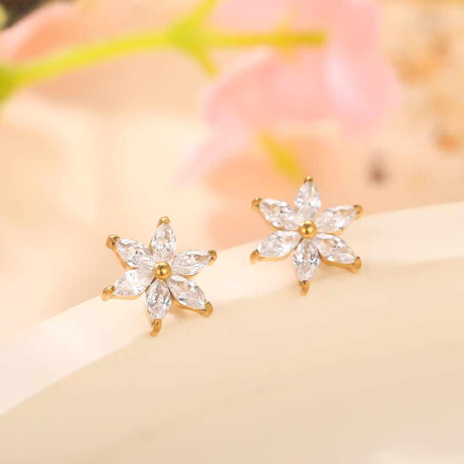 1/5PCS Titanium Crystal Flower – Belly Bar Titanium recenzja i cena