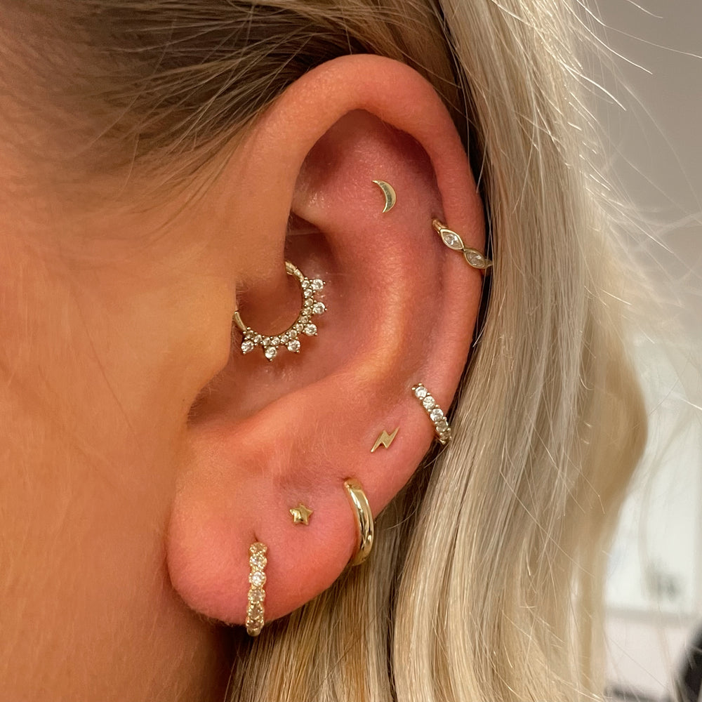 1PC Star Moon Lightning Zircon – Body Jewelry Flat Back recenzja i cena
