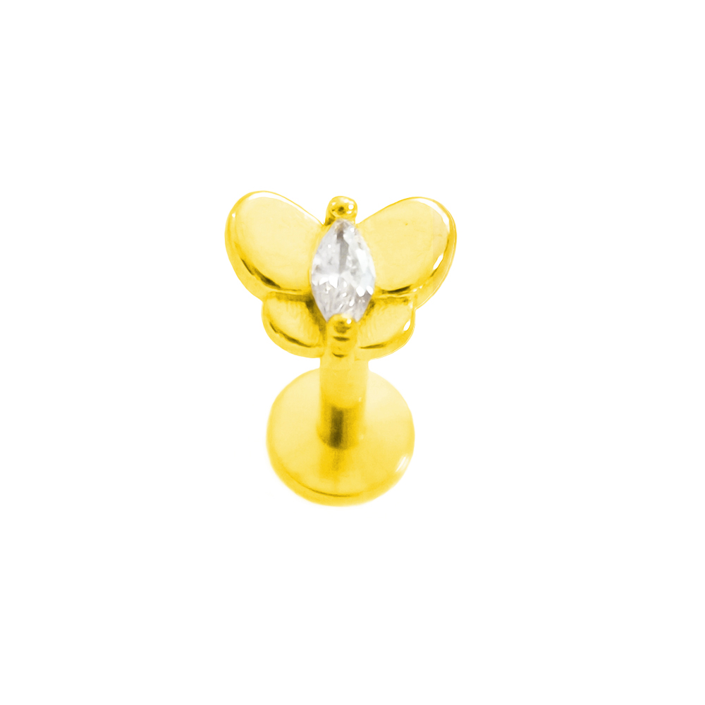 Flower Labret Piercing Butterf – Body Jewelry Flat Back recenzja i cena