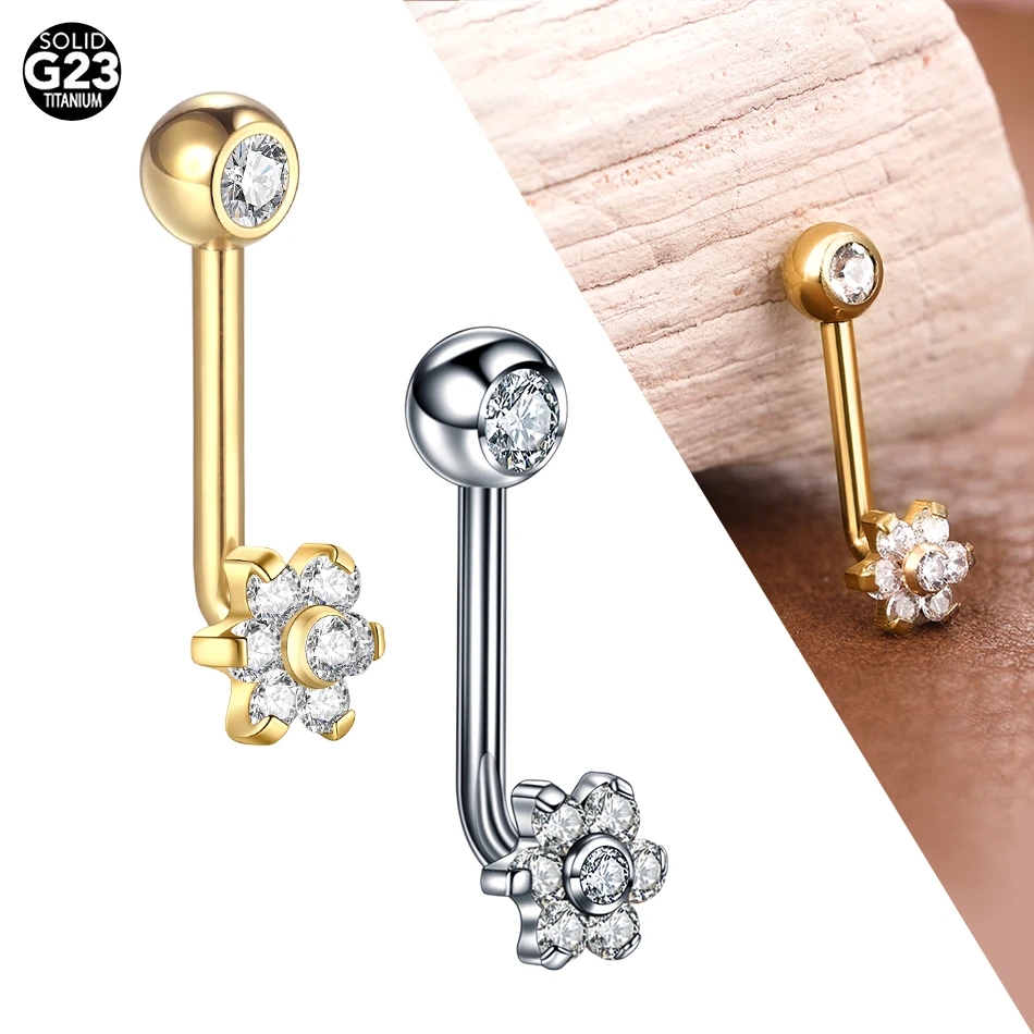 10pcs/lot Titanium Zircon Chri – Belly Bar Titanium recenzja i cena