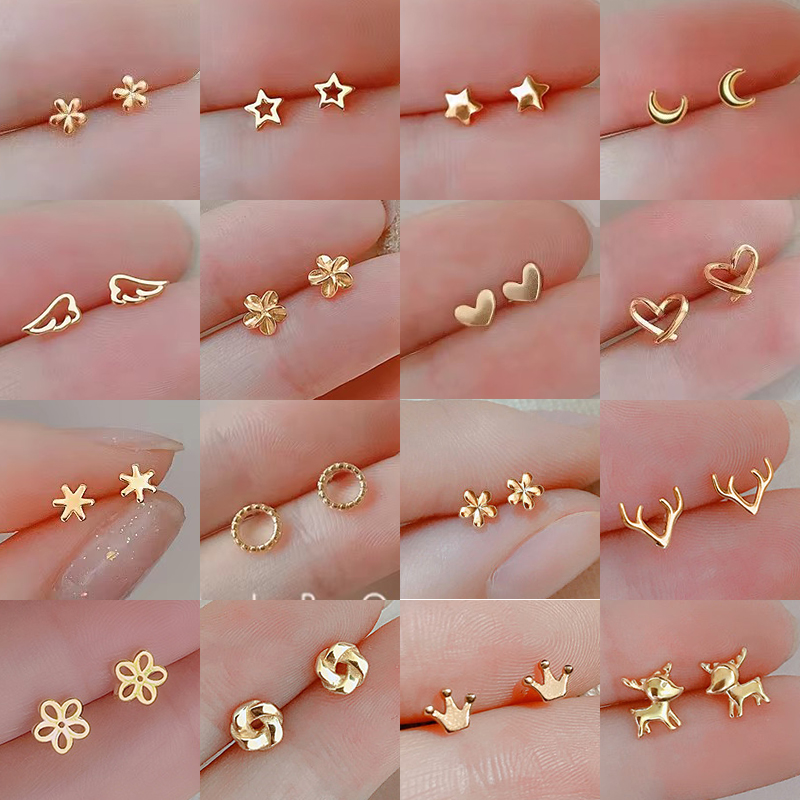 925 Silver Needles Gold Color  – Body Jewelry Hypoallergenic recenzja i cena