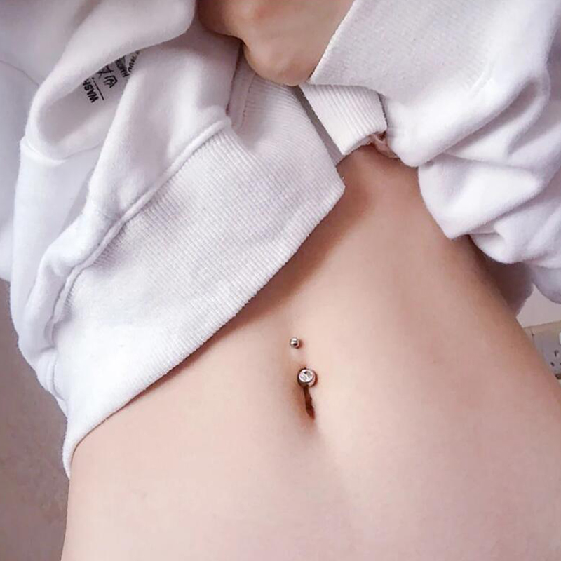 1PC G23 Titanium 14G Gold Colo – Belly Bar Titanium recenzja i cena