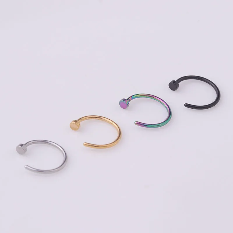 5pcs/lot 20G Nose Ring Hoop, 6 – Body Jewelry Hypoallergenic recenzja i cena