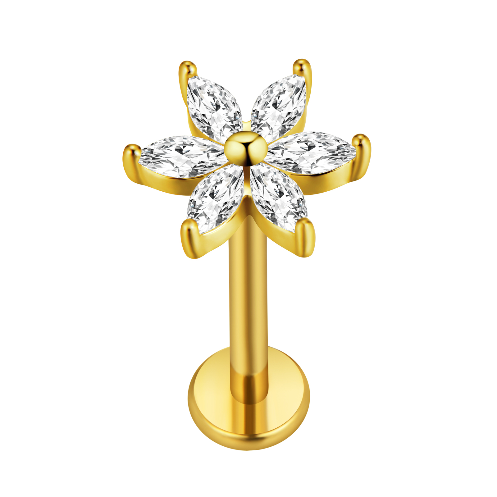 Maple Leaf Labret Piercing Sta – Body Jewelry Flat Back recenzja i cena