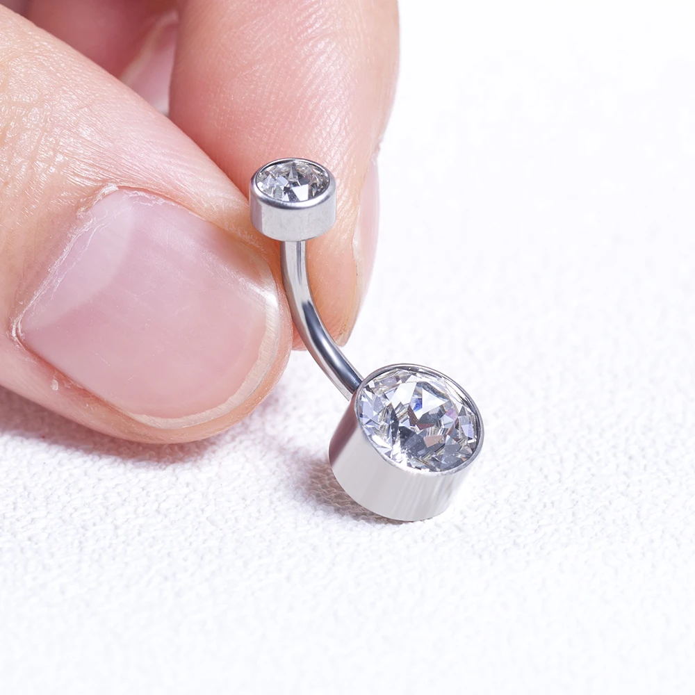 5/10Pcs Titanium Belly Button  – Belly Bar Titanium recenzja i cena