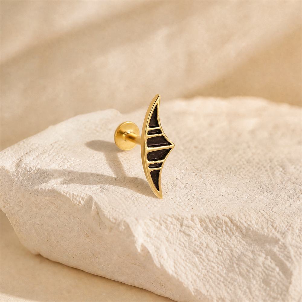 AIDE 925 Sterling Silver Smoot – Body Jewelry Flat Back recenzja i cena