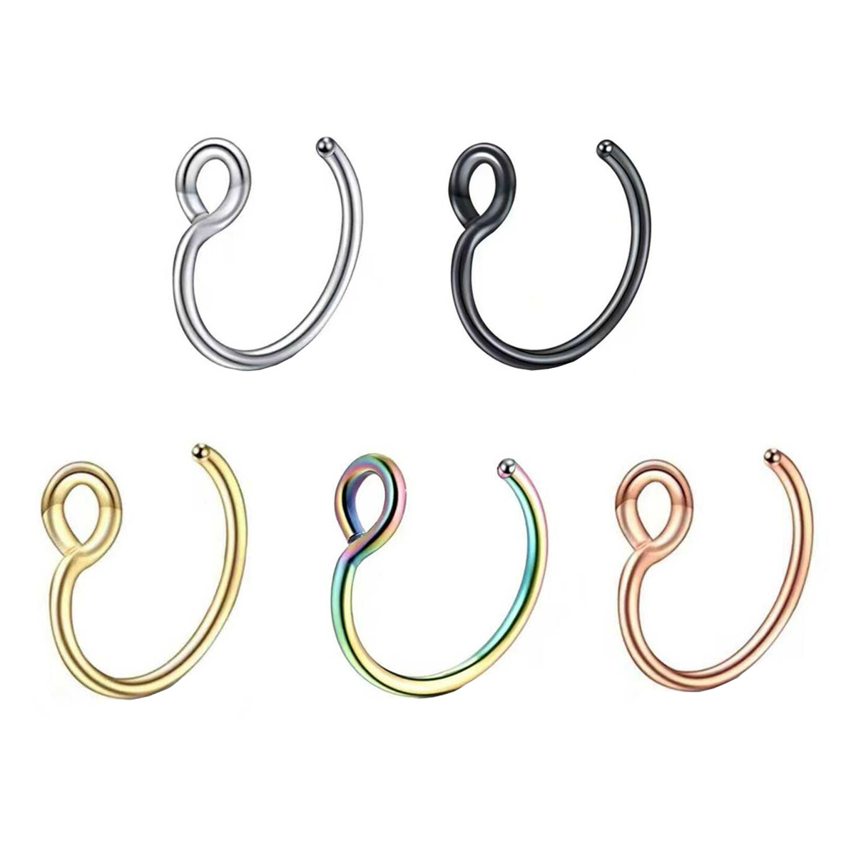 1Pcs Women Fake Piering Nose R – Yg Body Jewelry recenzja i cena