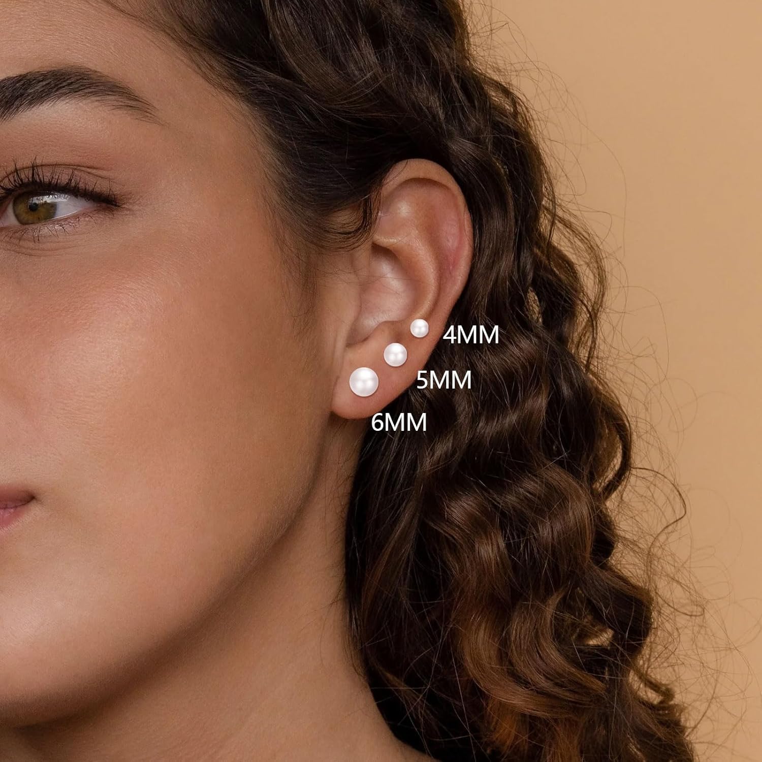 3 Pairs Tiny Pearl Stud Earrin – Body Jewelry Flat Back recenzja i cena