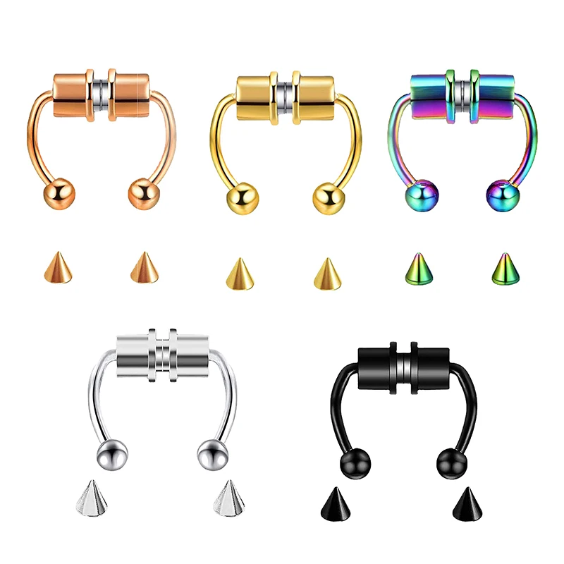 Fake Piercing Nose Ring Hoop S – Body Jewelry Septum recenzja i cena