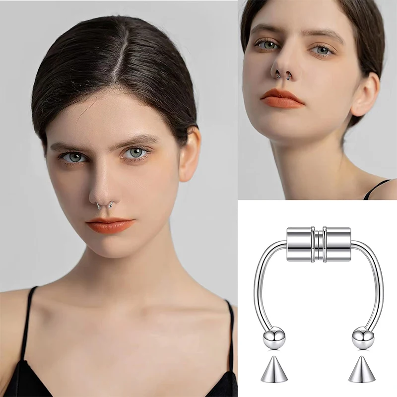 Fake Piercing Nose Ring Hoop S – Body Jewelry Septum recenzja i cena