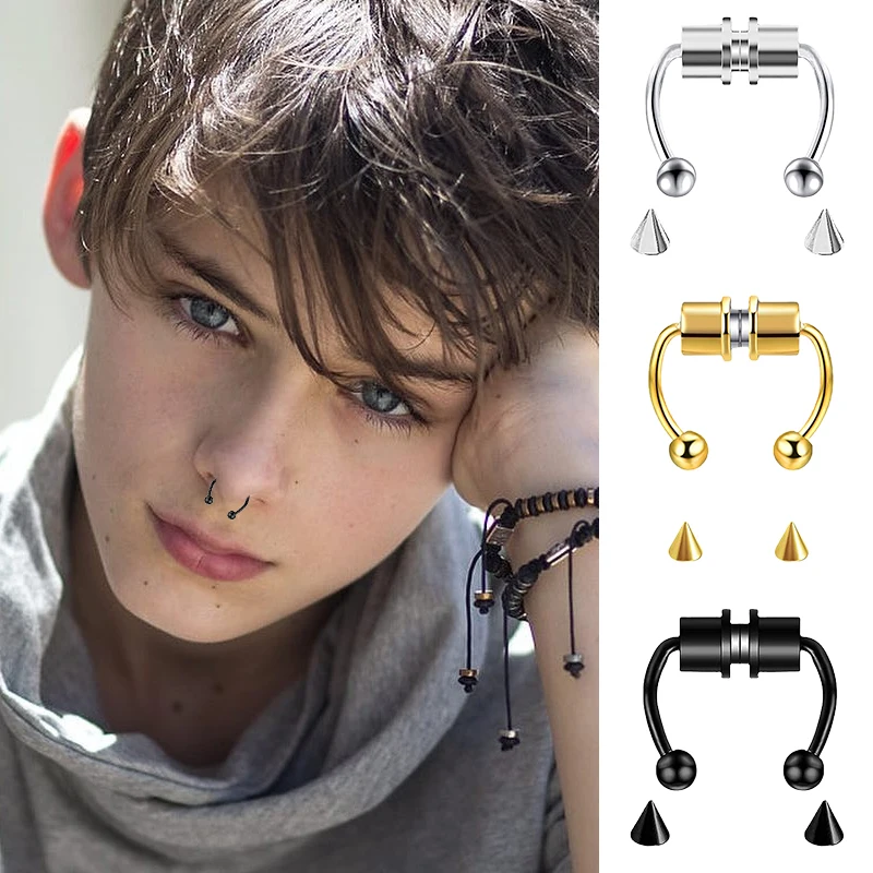 Fake Piercing Nose Ring Hoop S – Body Jewelry Septum recenzja i cena