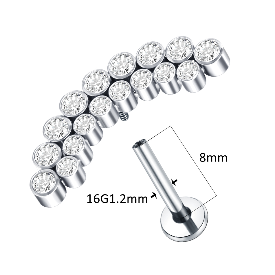 PVD Titanium PIERC Labret Stud – Zoor Body Jewelry recenzja i cena