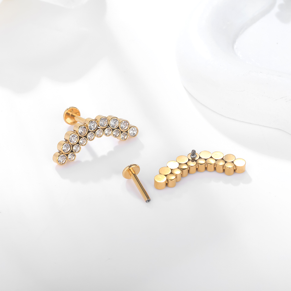 PVD Titanium PIERC Labret Stud – Zoor Body Jewelry recenzja i cena