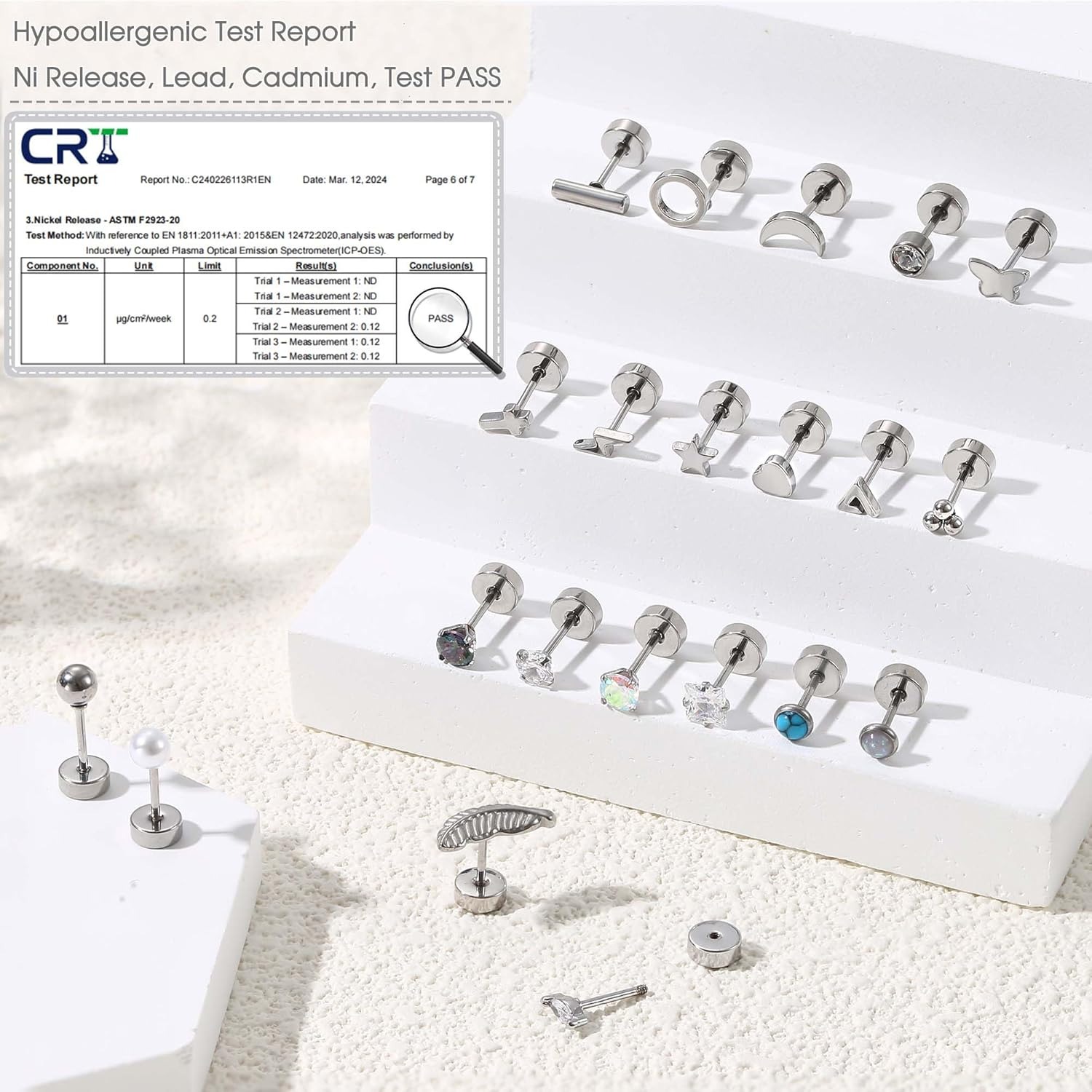 Florideco 1Pair Hypoallergenic – Body Jewelry Hypoallergenic recenzja i cena