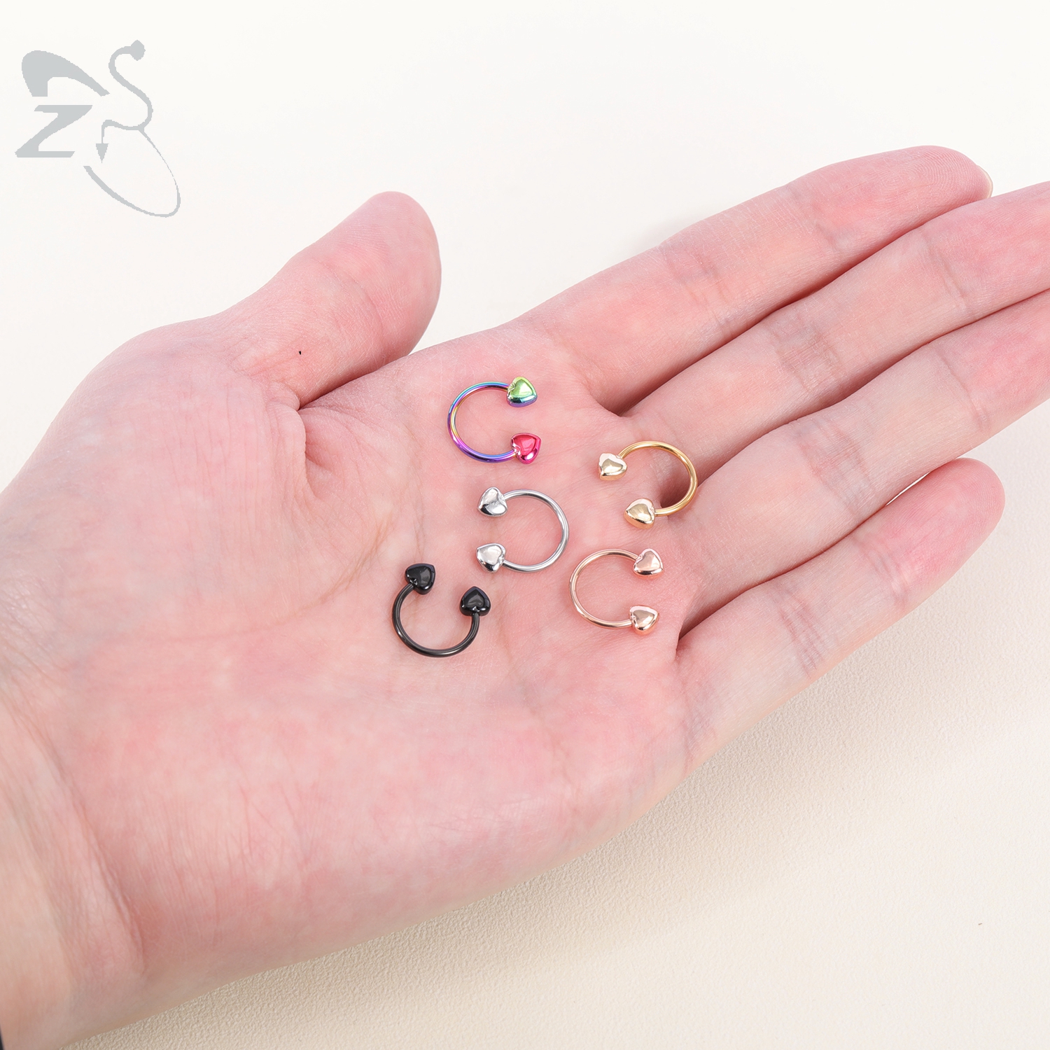 ZS 1PC 16G Star Heart Septum R – Zoor Body Jewelry recenzja i cena