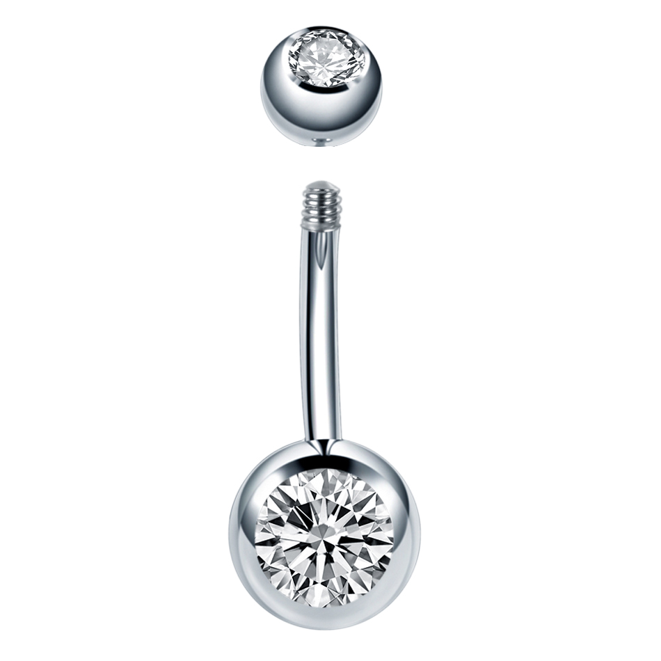 10Pcs /Lot 14G Titanium Navel  – Belly Bar Titanium recenzja i cena