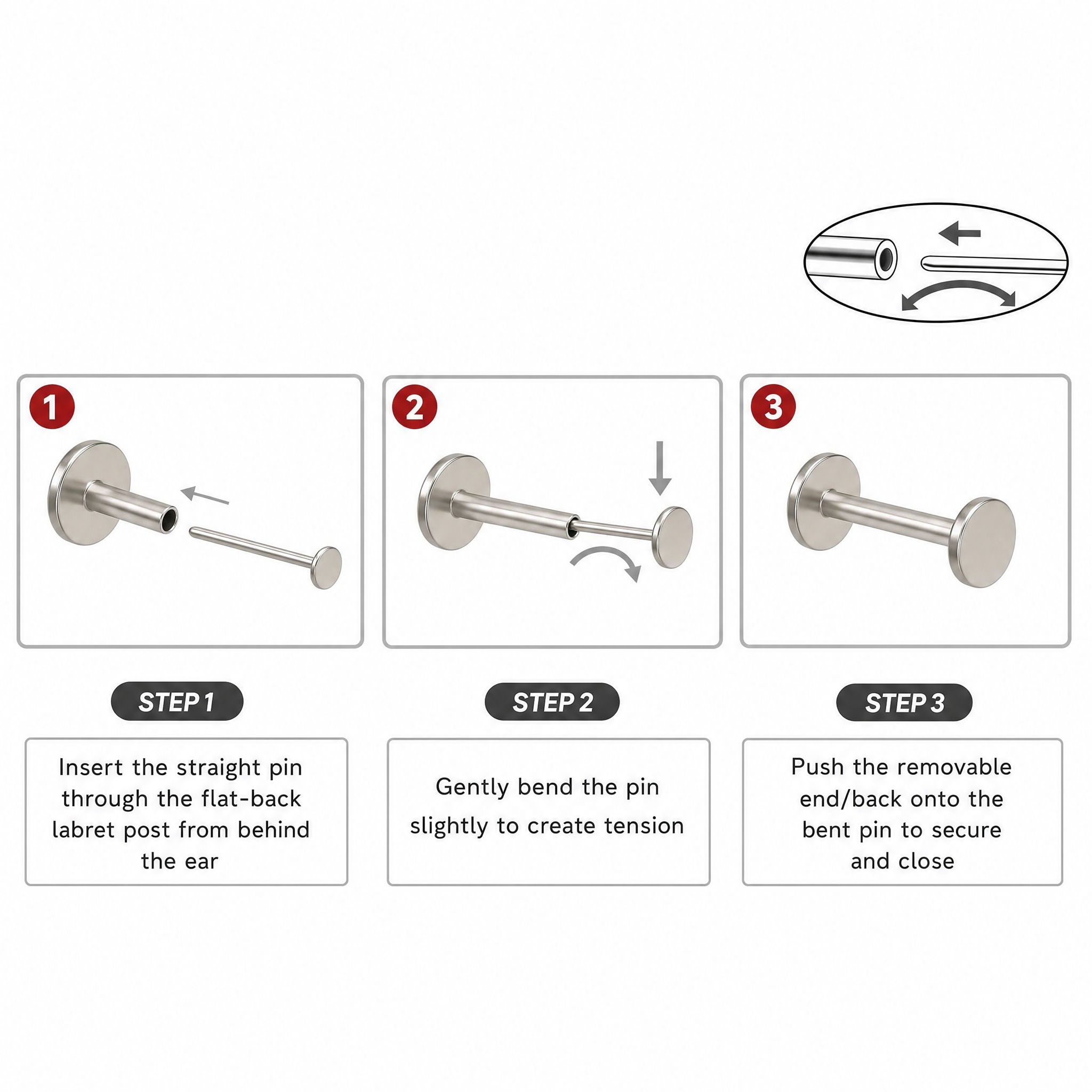 10pcs ASTM F136 Titanium Push  – Zoor Body Jewelry recenzja i cena