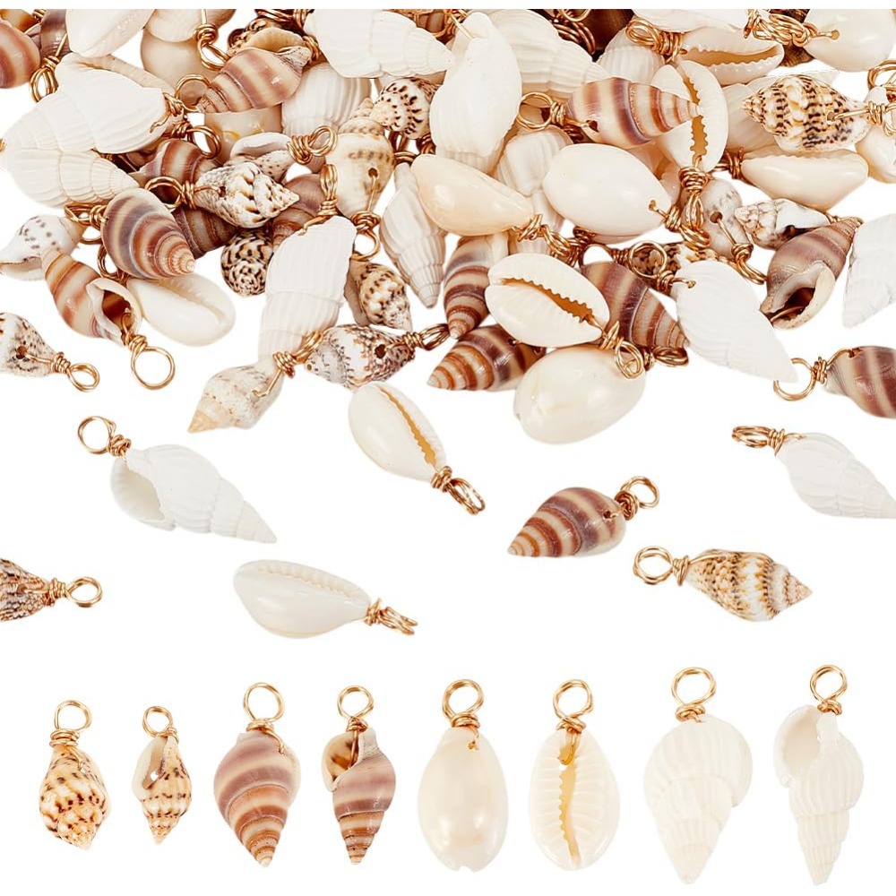 100pcs 4 Styles Natural Shell  – Body Jewelry Beach recenzja i cena